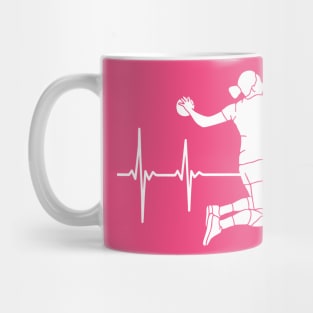 Handball Women Heartbeat gift girls Mug